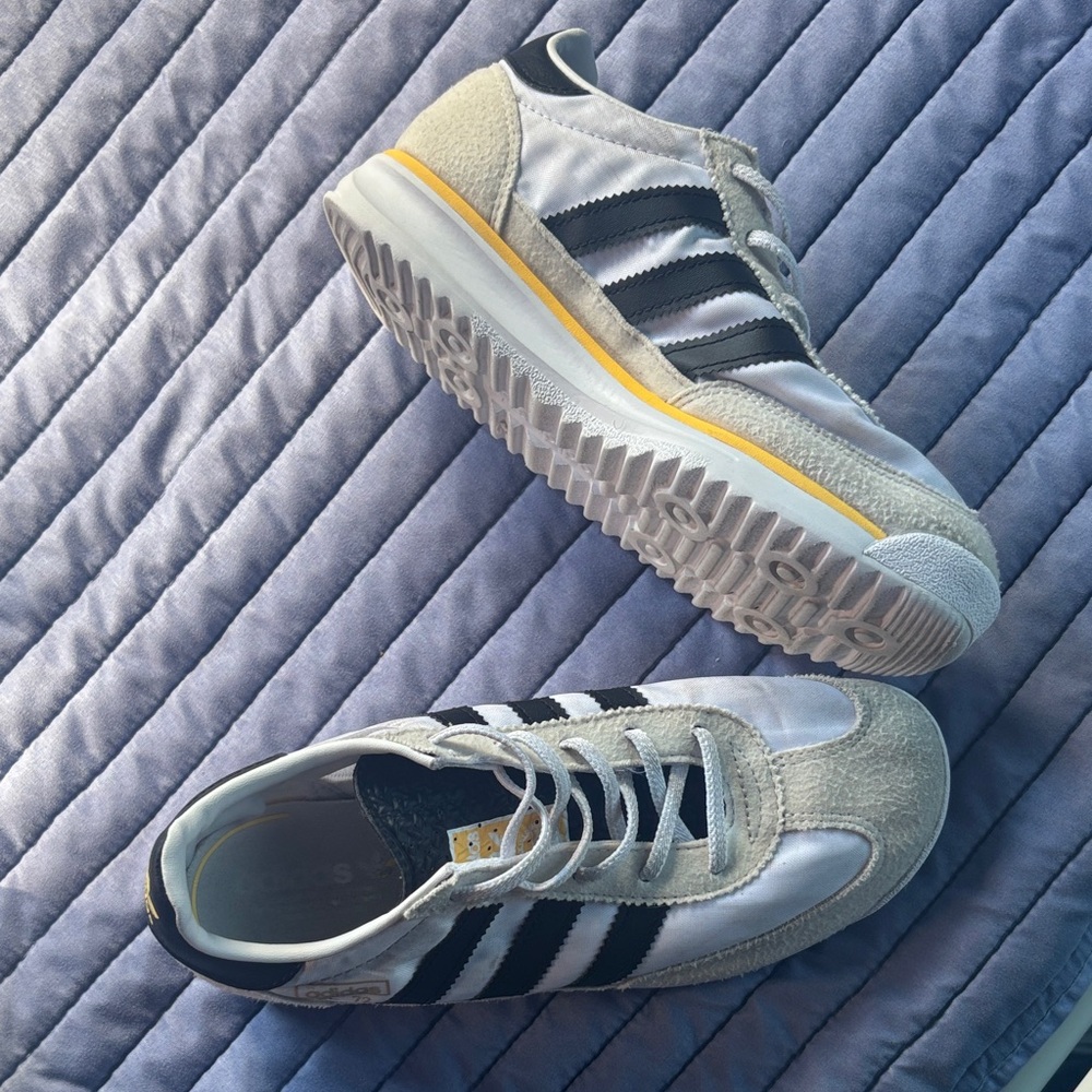 Adidas SL 72 Sneakers - White, Black, and Yellow